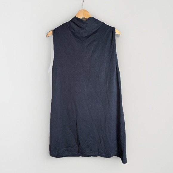 Coldwater Creek Flute Neck Silk Blend Sweater Shell Size 1X NWT Charcoal Gray - Picture 4 of 7